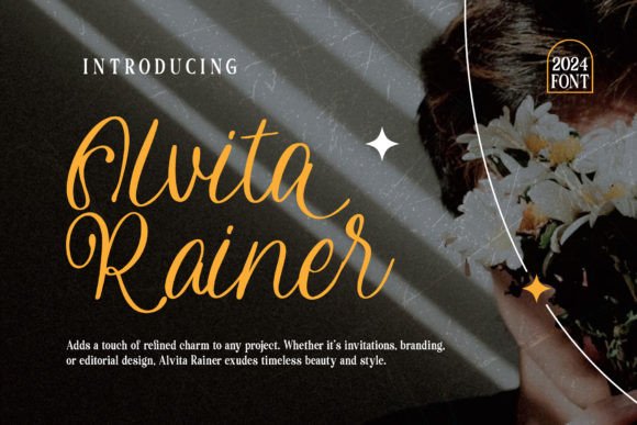 Alvita Rainer Font: Elegant Script for Editorial Design