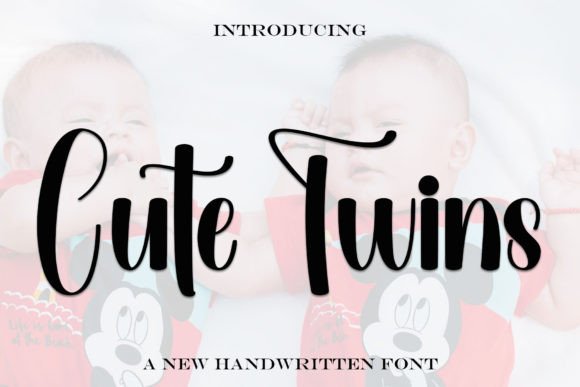 Cute Twins: A Stylish Handwritten Font for Modern Web Design