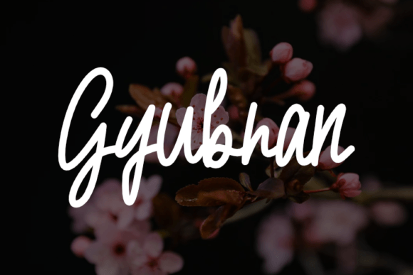 Elevating Craft Designs with the Gyubran Script Font