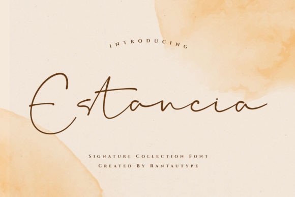Estancia Font: Elevating Campaign Visuals with Elegant Script