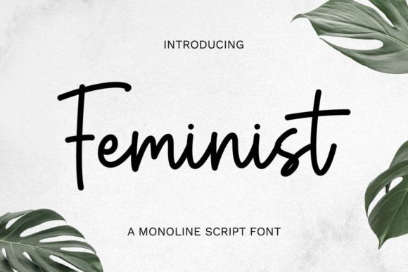 Feminist Font: Elegant Handwritten Script for Branding