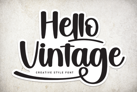 Hello Vintage Font Review: Modern Brush Script for Branding