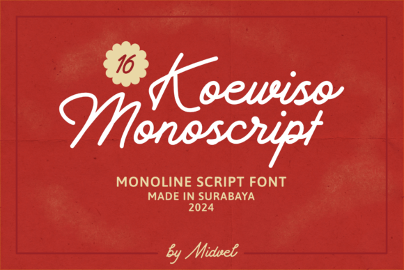 Koewiso Monoscript: A Refined Script Font for Editorial Design
