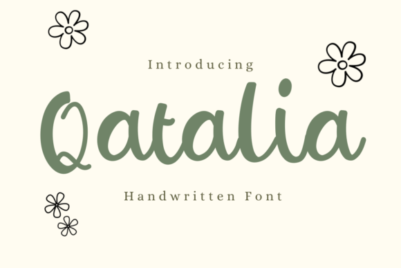 Qatalia: The Handwritten Font That Brings Crafted Charm to Every Product