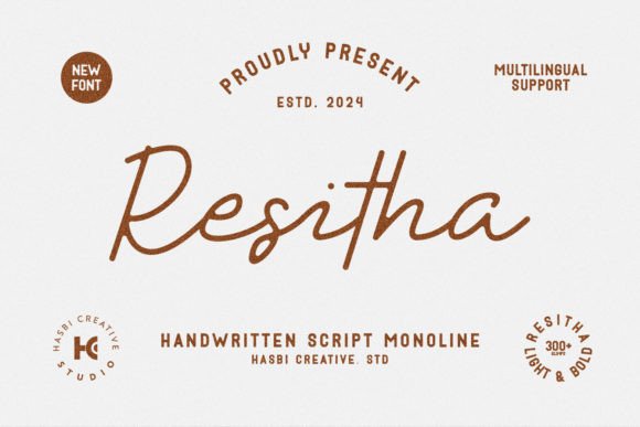 Resitha: A Designer’s Take on This Script Font