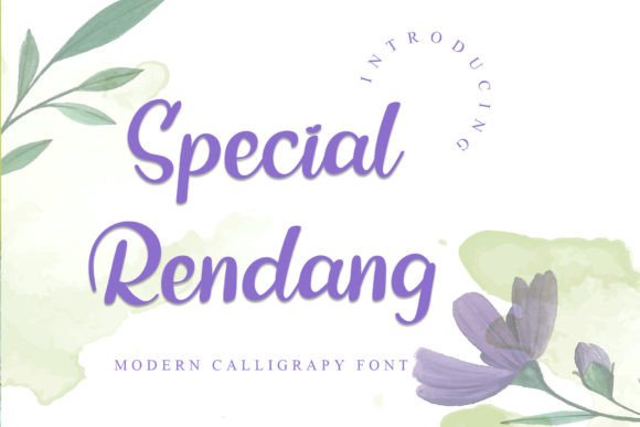 Special Rendang: Elevating Handmade Design with Elegant Script Typography