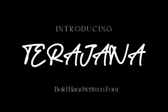 Terajana Font: A Handwritten Typeface for Makers