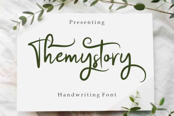 Themystory: A Calligraphic Font That Brings Elegance to Branding