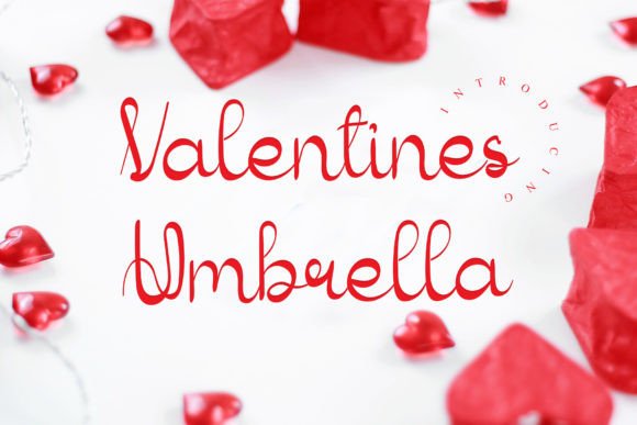 Valentines Umbrella Font for Elegant Editorial Design