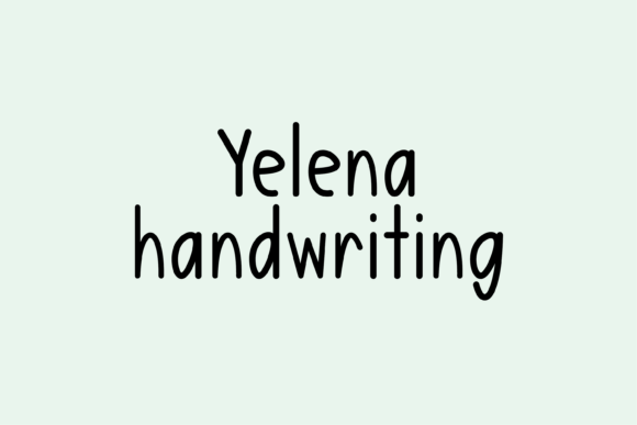 Yelena Font: A Handwritten Typeface for Branding